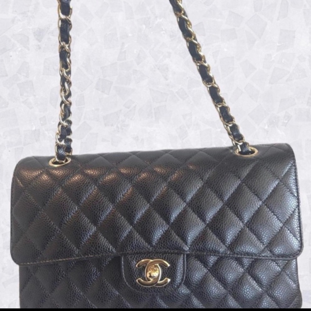 Black Quilted Leather Shoulder Bag